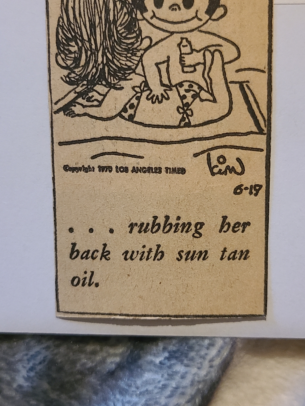 Newspaper Clipping Cartoon Love Is